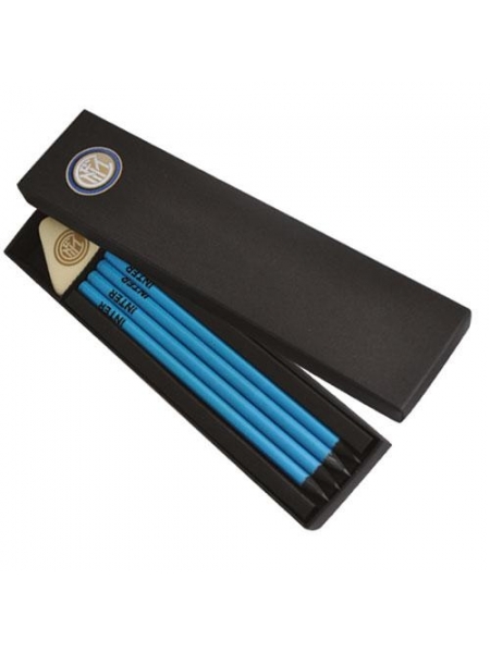 Set matite e gomma logo ufficiale Inter